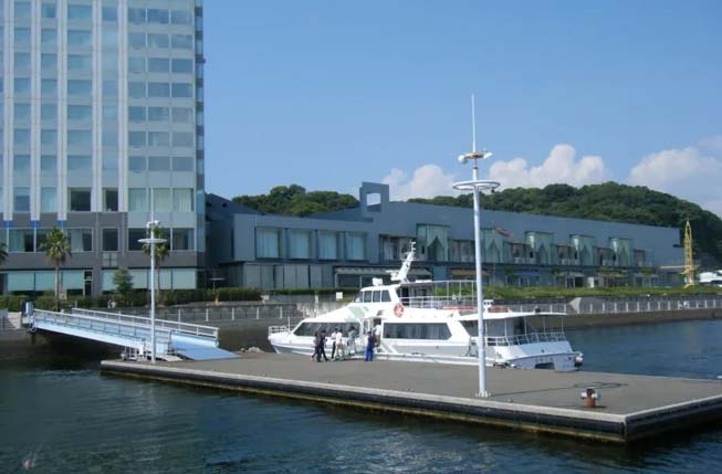 Pier in front of the hotel